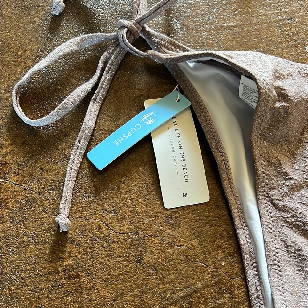 Brown Ruffled Bikini Set - Picture 2 of 3